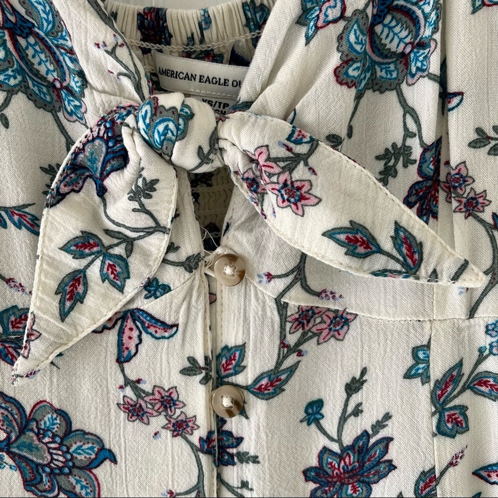 American Eagle Floral Print Sleeveless Dress w/Adjustable Straps XS (Women’s) - Picture 3 of 11
